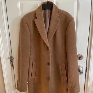 Calvin Klein Camel Slim Fit Top Coat (Size 40)